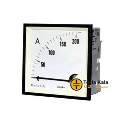 آمپرمتر آنالوگ تابلویی (ابعاد 48 * 48) برند ziegler  مدل DS