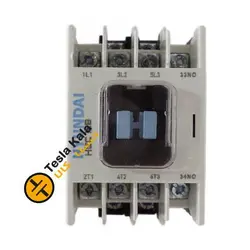 کنتاکتور 9 آمپر، 4کیلووات بوبین 220VAC ، برند هیوندای مدل HGCB