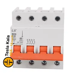 کلید LS مینیاتوری 4 پل 63 آمپر 6 کیلو آمپر سری BKN
