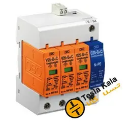 سرج ارستر ترکیبی OBO سری 3POLE+NPE ،V25 (سه فاز و نول) کد کالا 5094510