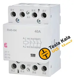 کنتاکتور ماژولار ( چهار پل ) 40 آمپر برند ETI ولتاژ کنترل230 VAC مدل R 40-04