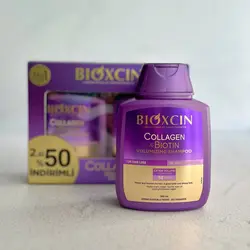 شامپو بیوکسین حجم دهنده و ضدریزش کلاژن بیوتین