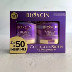 شامپو بیوکسین حجم دهنده و ضدریزش کلاژن بیوتین