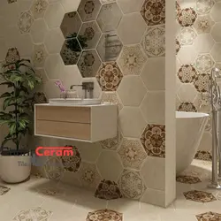 سرامیک شش ضلعی سویا زمینه 24.5*21 ایفا سرام - شهر سرام