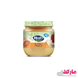 پوره میوه هروبیبی کودک طعم سیب وموز وزن 125 گرم