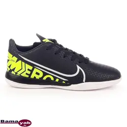 کفش فوتسال طرح نایکی Just Do it|مشکی/فسفری