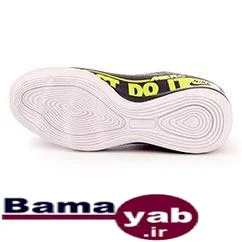 کفش فوتسال طرح نایکی Just Do it|مشکی/فسفری