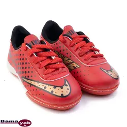 کفش فوتسال بچه گانه طرح نایکی|قرمز/مشکی
