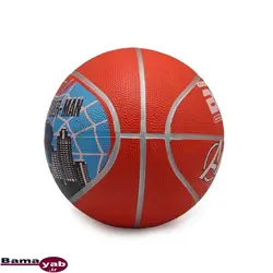 توپ بسکتبال طرح دار بتا|نارنجی/آبی