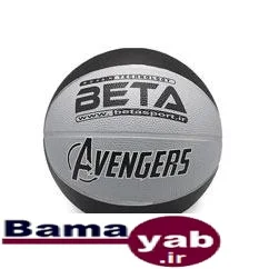 توپ بسکتبال طرح دار بتا|مشکی/طوسی