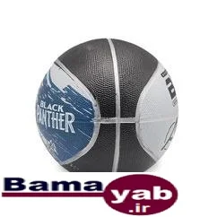 توپ بسکتبال طرح دار بتا|مشکی/طوسی