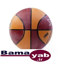 توپ بسکتبال طرح اسپالدینگ|زرشکی/زرد