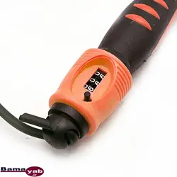 طناب ورزشی بدنسازی گلدن استار 12P شماره انداز|مشکی/نارنجی