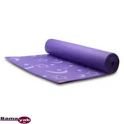 زیرانداز بدنسازی مت یوگا YM01 طرحدار 8 میلیمتری|بنفش