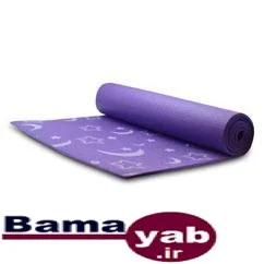 زیرانداز بدنسازی مت یوگا YM01 طرحدار 8 میلیمتری|بنفش
