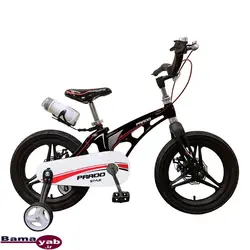دوچرخه بچه گانه پرادو M810 سایز 16|مشکی/قرمز