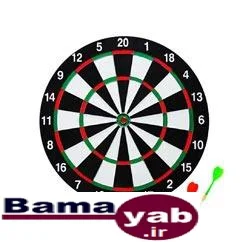 تخته دارت سوزنی 12 اینچ RED|مشکی/سفید