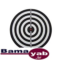 تخته دارت سوزنی 12 اینچ RED|مشکی/سفید