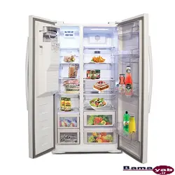 یخچال فریزر ساید بای ساید الکترواستیل ES51W سری رویال سفید چرم