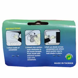 پرده آفتابگیر رولی شیشه جلو خودرو 42 سانتیمتر مدل جیوه ای