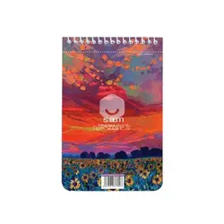 مشخصات و خرید عمده دفتر یادداشت سیمی (فنر بالا) سایز ۱۰×۱۵ s.a.m - نیک استور | فروشگاه عمده لوازم تحریر