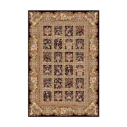 فرش ماشینی عرش طرح ماندگار زمينه مشکی