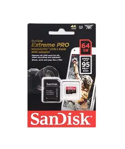 سن دیسک micro SD 64GB Exreme PRO | کارت حافظه SanDisk