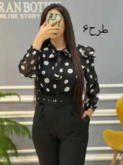 شومیز آستین پفی کد 420