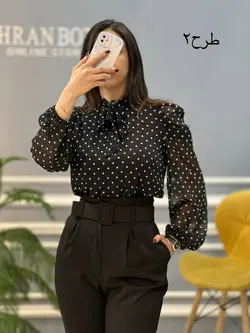 شومیز آستین پفی کد 653