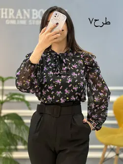 شومیز آستین پفی کد 653