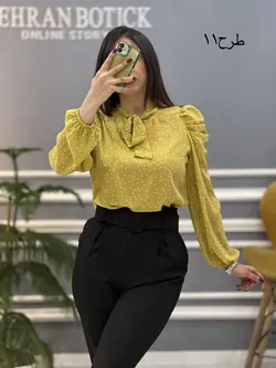 شومیز آستین پفی کد 653