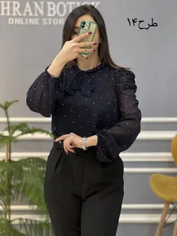 شومیز آستین پفی کد 653