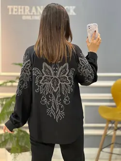 شومیز مانتویی گلدوزی کد 649
