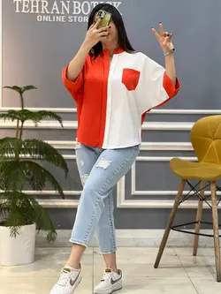 شومیز تک جیب کد 635