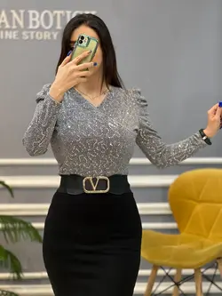 شومیز پولکی کد 564