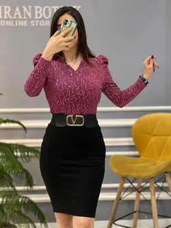 شومیز پولکی کد 564