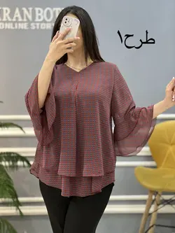 شومیز حریر آستین کلوش کد671
