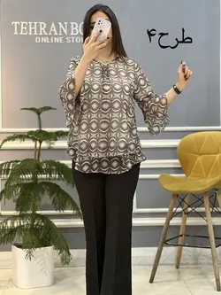 شومیز حریر آستین کلوش کد671