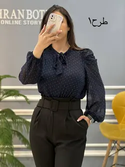 شومیز آستین پفی کد 691