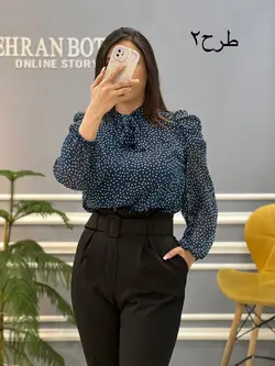 شومیز آستین پفی کد 691