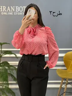 شومیز آستین پفی کد 691