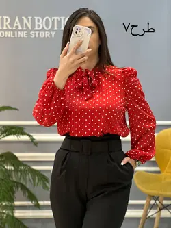 شومیز آستین پفی کد 691