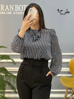 شومیز آستین پفی کد 691