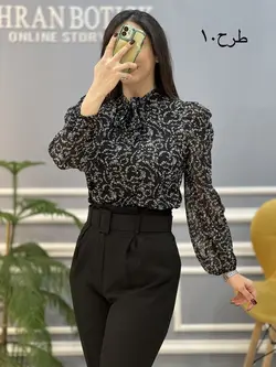 شومیز آستین پفی کد 691