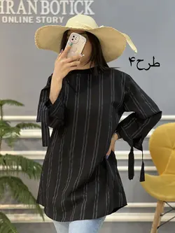 مانتو شومیزی راه راه کد۷۵۲