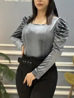شومیز مخمل یلدایی کد۱۱۴۲