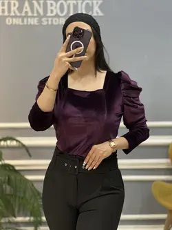 شومیز مخمل یلدایی کد۱۱۴۲