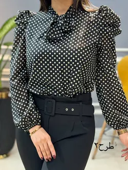 شومیز آستین پفی کد 1282