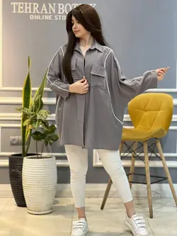 مانتو نوار دوزی شده کد336