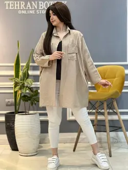 مانتو نوار دوزی شده کد336